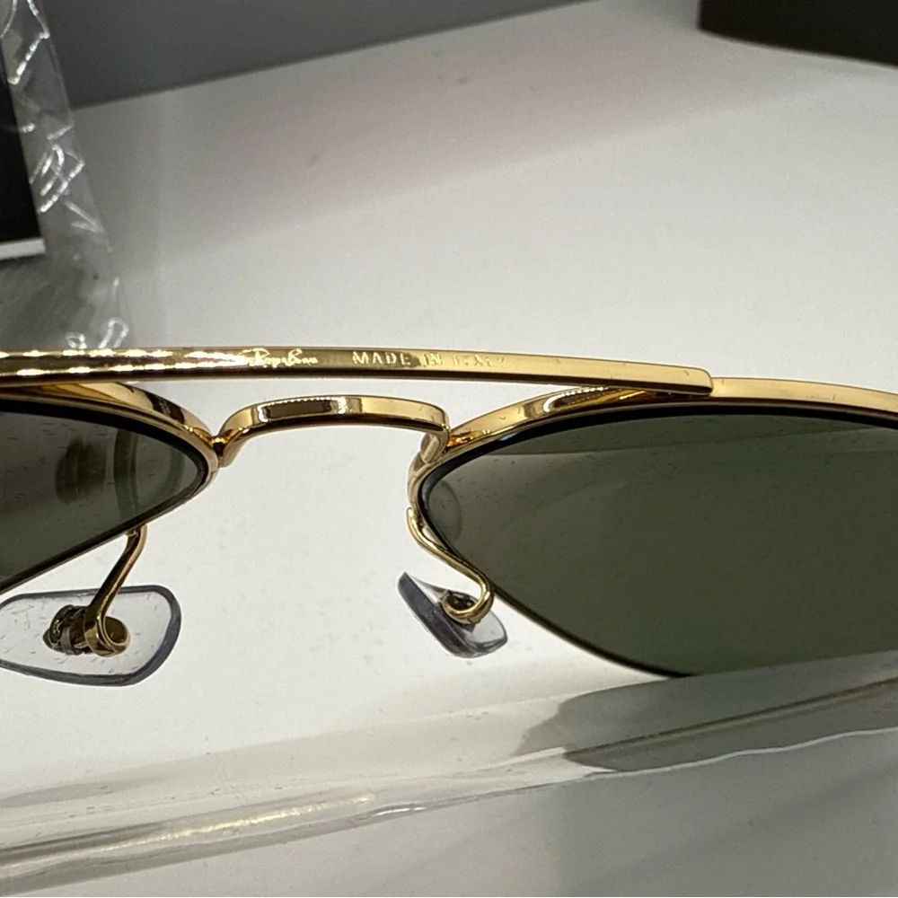 Ray-Ban Sunglasses RB3025 Aviator Classic 58mm Gold Frame Polarized Green Lens - Picture 5 of 12